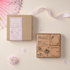 Hinoki - 'Into the Blossom' Wooden Stamps Set