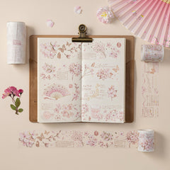 Hinoki - 'Into the Blossom' Decorative PET Tape Set