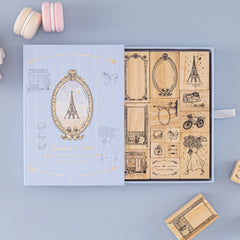 Tsuki 'Journée à Paris' Bullet Journal Stamp Set ☾