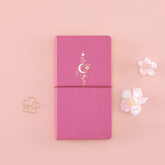 Tsuki 'Moonlit Blossom' Luxury Travel Notebook ☾