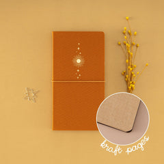 Tsuki 'Sunbeam Magic' Kraft Travel Notebook ☾