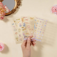 Tsuki 'Sweet Ballet' Limited Edition Luxury Glitter Sticker Set ☾