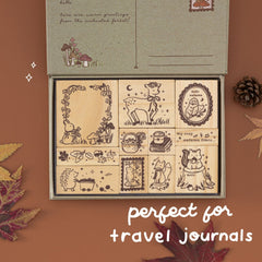 Tsuki 'Forest Friends' Bullet Journal Stamp Set ☾