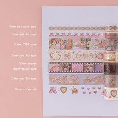 Tsuki 'Sweet Ballet' Washi Tape Set ☾