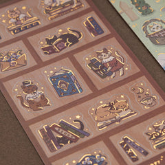 Tsuki 'Vintage Neko' Sticker Set ☾