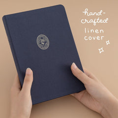 Tsuki 'Vintage Rose' Antique Blue Limited Edition Bullet Journal ☾