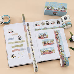 Tsuki 'Playful Panda' Washi Tape Set