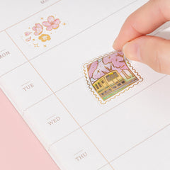 Tsuki 'Sakura Friends' 3D Holographic Sticker Set ☾