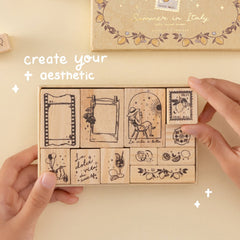 Tsuki 'Summer in Italy' Bullet Journal Stamp Set ☾