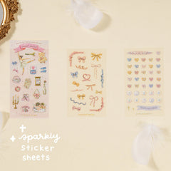 Tsuki 'Sweet Ballet' Limited Edition Luxury Glitter Sticker Set ☾