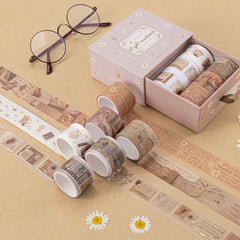 Tsuki 'Light Academia' Washi Tape Set ☾