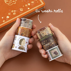 Tsuki 'Forest Friends' Washi Tape Set ☾