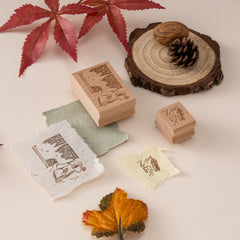 Hinoki - 'Into the Enchantment' Engraved Wooden Stamp Set