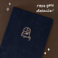 Tsuki 'Midnight Neko Dreams' Kraft Paper Bullet Journal ☾