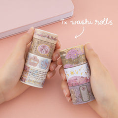 Tsuki 'Sakura Breeze' Washi Tape Set ☾