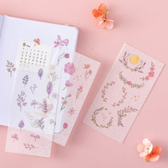 Tsuki 'Watercolour Garden' Stickers - Set Of 10