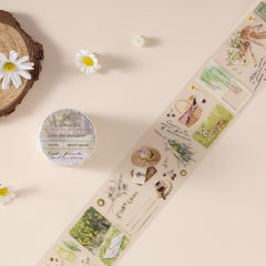 Hinoki - 'Into the Meadow' PET Decorative Tape - Meadow Picnic