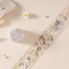 Hinoki - 'Into the Meadow' PET Decorative Tape - Summer Girls