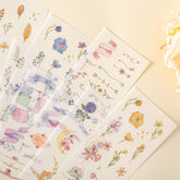 Tsuki 'Watercolour Garden' Stickers - Set Of 10