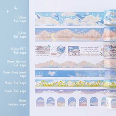 Tsuki 'Cloud Dreamland' Holographic Washi Tape Set ☾