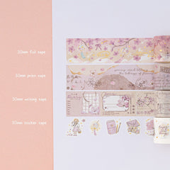 Tsuki 'Sakura Breeze' Travel Notebook Gift Set ☾
