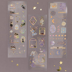 Tsuki 'Lunar Delivery' 3D Holographic Foil Luxury Sticker Set ☾