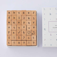 Tsuki Bullet Journal Typewriter Style Alphabet Stamp Set ☾