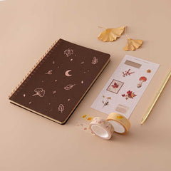 Tsuki 'Maple Dreams' Kraft Paper Ringbound Bullet Journal ☾