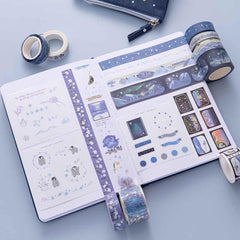 Tsuki 'Dreams of Snow' Holographic Washi Tape Set ☾