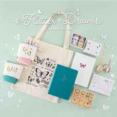 Tsuki 'Flutter + Dream' Tote Bag by Notebook Therapy x Pelinkan ☾