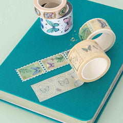 Tsuki 'Flutter + Dream' Washi Tape Set by Notebook Therapy x Pelinkan ☾