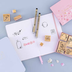 Tsuki 'Sakura Journey' Bullet Journal Stamp Set ☾