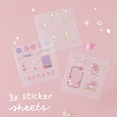 Tsuki 'Sakura Journey' Washi Tape Set ☾