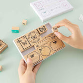 Tsuki 'Flutter + Dream' Bullet Journal Stamp Set by Notebook Therapy x Pelinkan ☾