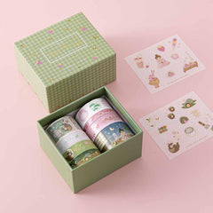 Tsuki 'Matcha Ichigo' Washi Tape Set ☾