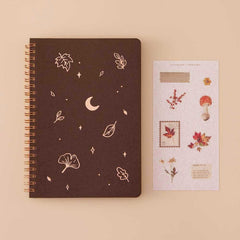 Tsuki 'Maple Dreams' Kraft Paper Ringbound Bullet Journal ☾