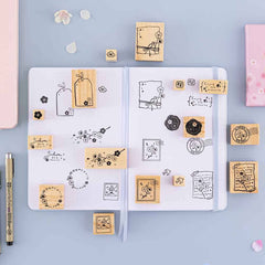 Tsuki 'Sakura Journey' Bullet Journal Stamp Set ☾