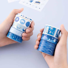 Tsuki 'Cup of Galaxy' Holographic Washi Tape Set ☾