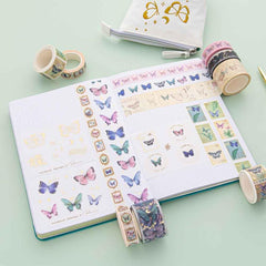 Tsuki 'Flutter + Dream' Washi Tape Set by Notebook Therapy x Pelinkan ☾