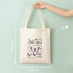 Tsuki 'Flutter + Dream' Tote Bag by Notebook Therapy x Pelinkan ☾