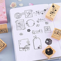 Tsuki 'Sakura Journey' Bullet Journal Stamp Set ☾
