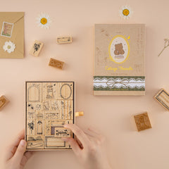 Tsuki 'Cottage Friends' Bullet Journal Stamp Set ☾
