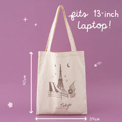 Tsuki 'Sights of Japan' Tokyo + Kyoto Tote Bags ☾