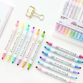 Double Sided 'Mildliner' Style Highlighters - Set of 12