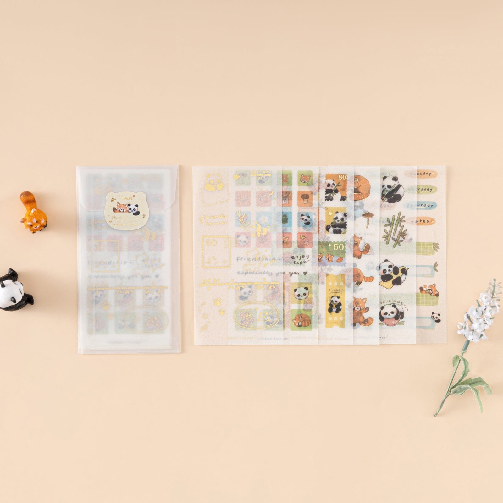 Tsuki 'Panda Friends' Sticker Set ☾