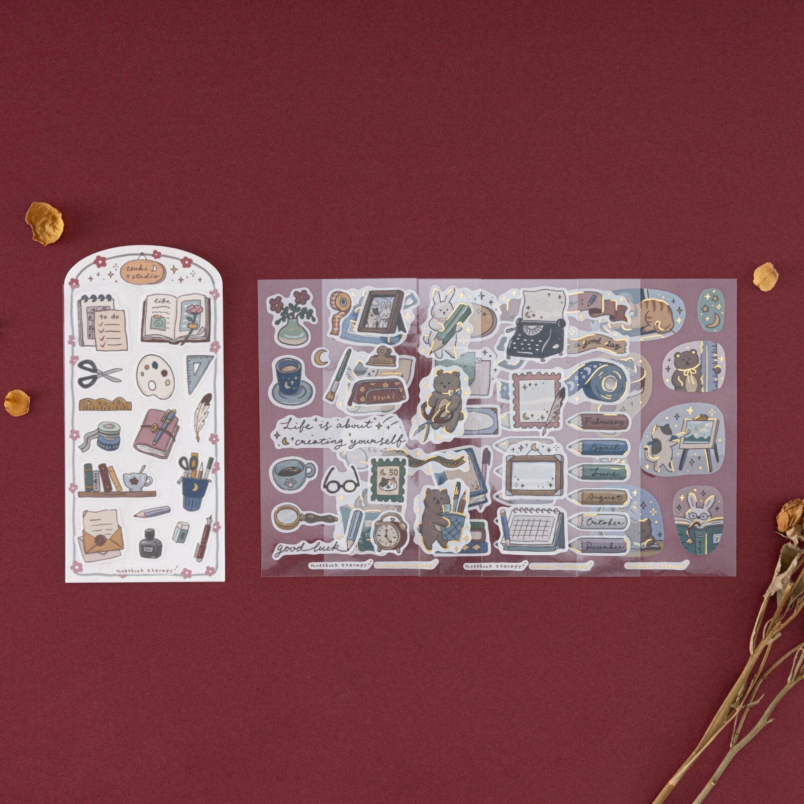 Tsuki 'Tsuki Studio' Sticker Set ☾