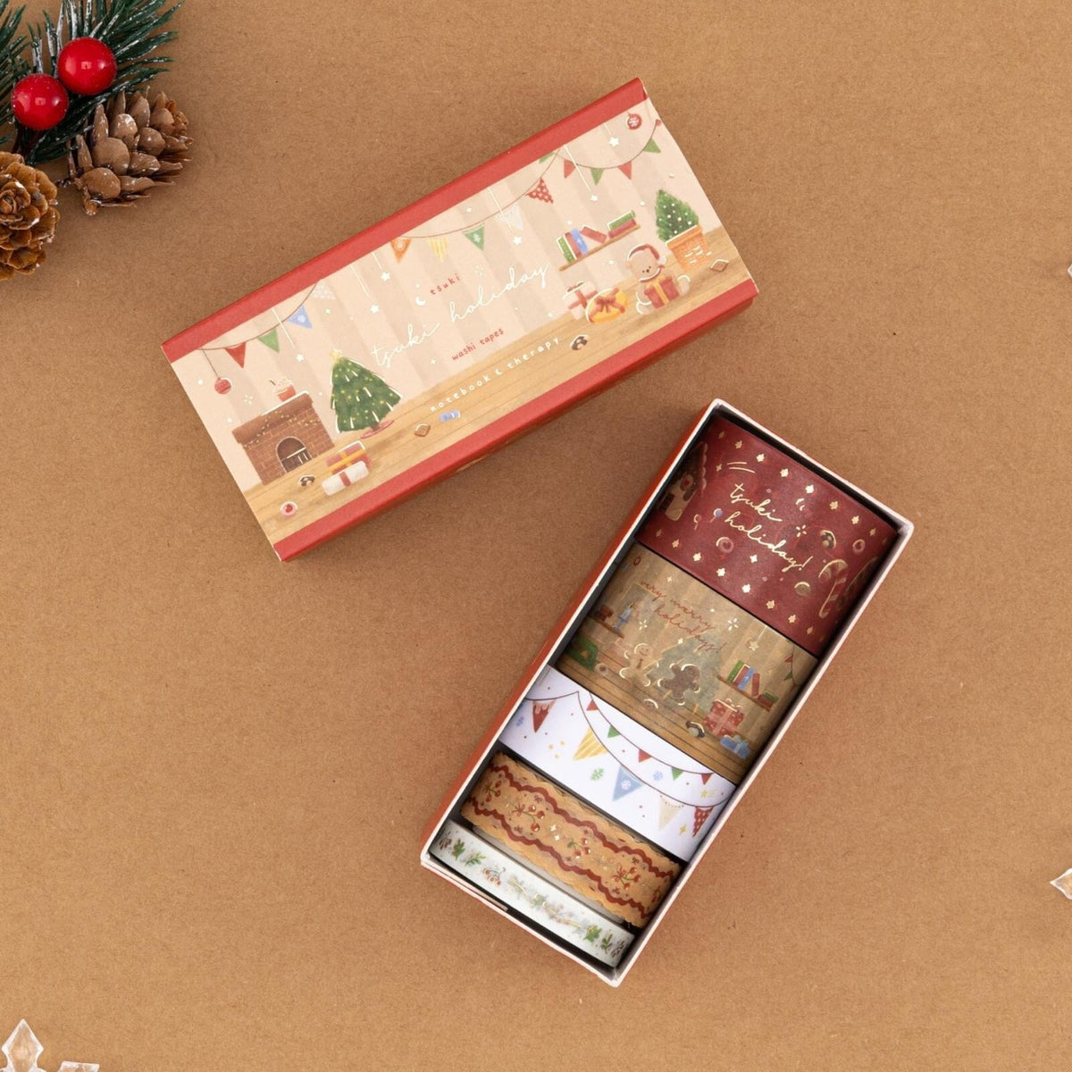 Tsuki Holiday Christmas Washi Tape Set ☾