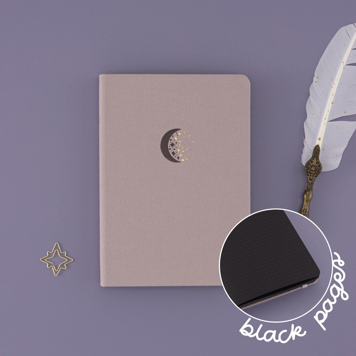 Tsuki 'Lunar Magic' Limited Edition Black Page Bullet Journal ☾