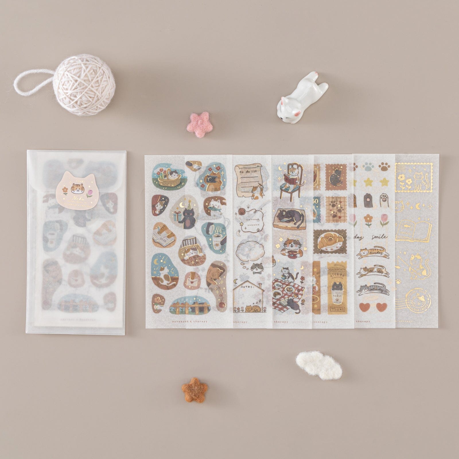 Tsuki 'Neko Days' Sticker Set ☾