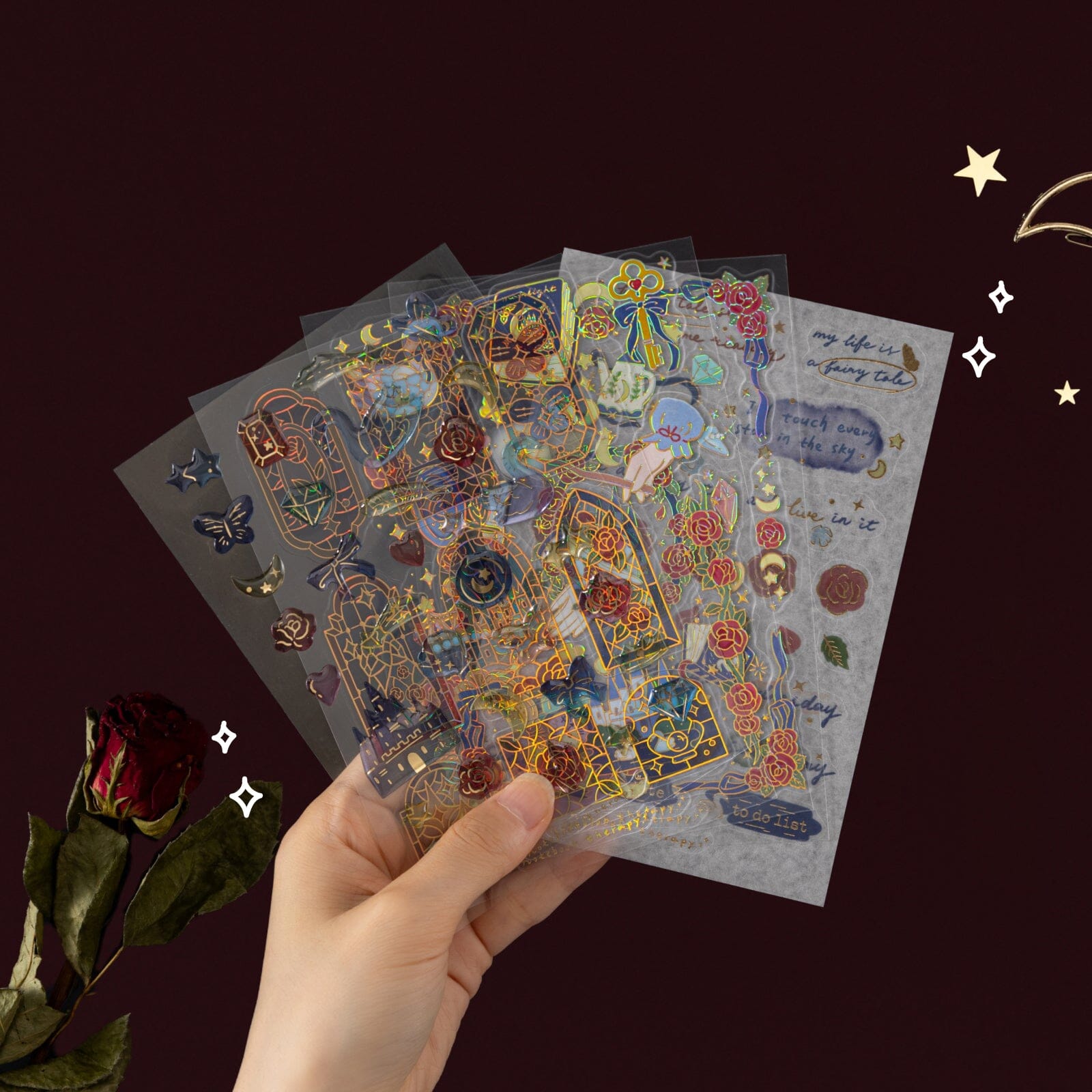 Tsuki 'Once Upon a Time' 3D Sticker Set ☾